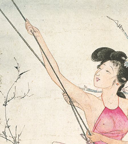 灵宝-胡也佛的仕女画和最知名的金瓶梅秘戏图